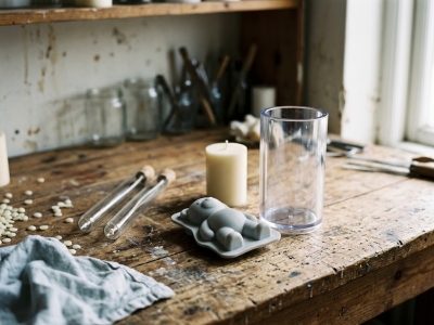 Choisir un moule à bougie : silicone, polycarbonate ou verre